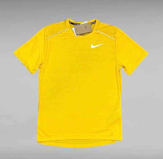 NIKE MILER 1.0 TSHIRT - YELLOW